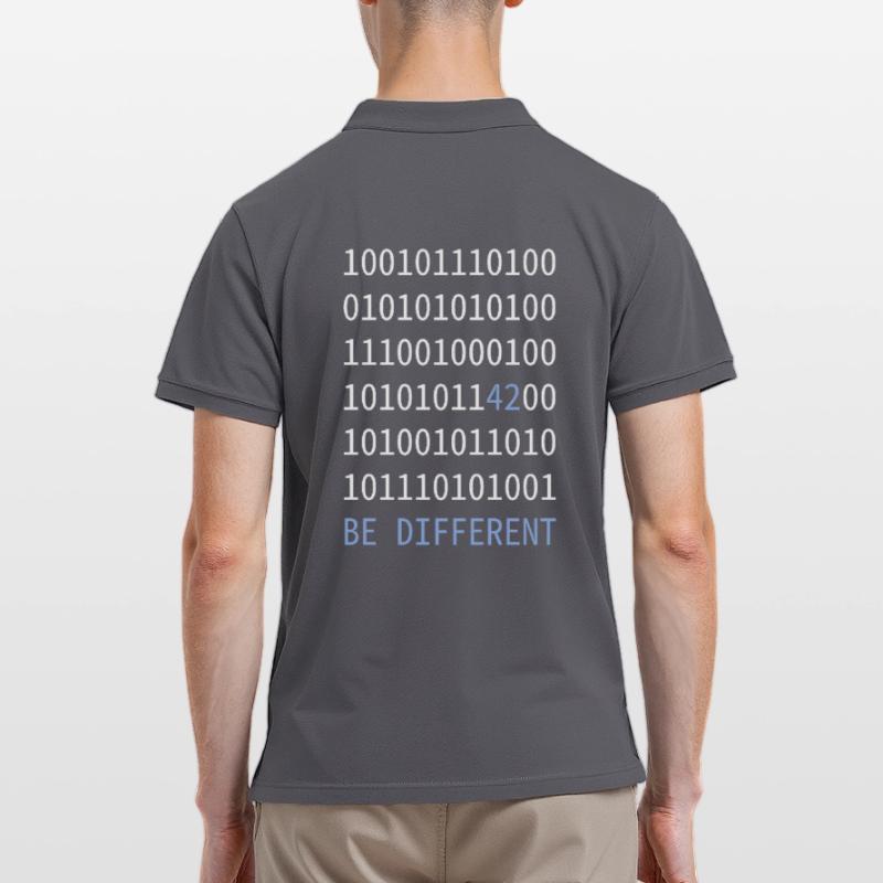 be different - Like a 42 in binary code Men's Polo Shirt