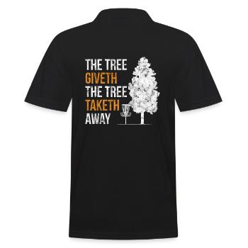L'arbre donne l'arbre L'arbre à emporter Disc Golf - Polo Homme - noir - Dos - Kai (181cm)