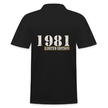 Édition limitée 1981 Naissance anniversaire - Polo Homme - noir - Dos - Kai (181cm)