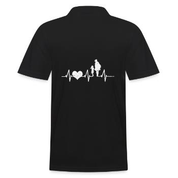 Mutter Und Tochter Muttertag Geschenk - Männer Poloshirt - Schwarz - Hinten - Kai (181cm)