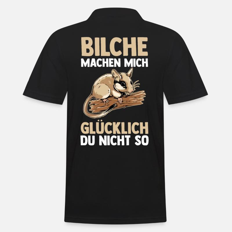 Bilch - Männer Poloshirt - Schwarz