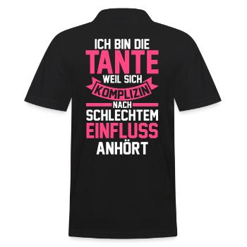 Marraine Tante - Polo Homme - noir - Dos - Kai (181cm)