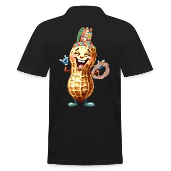 Peanut Wild West Child Kids Peanuts Nut - Men's Polo Shirt - black - Back - Kai (181cm)