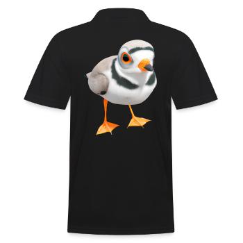 Yellow-footed plover - Men's Polo Shirt - black - Back - Kai (181cm)