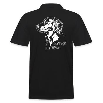 Retriever à poil plat Portrait chien Chien Wilsigns - Polo Homme - noir - Dos - Kai (181cm)