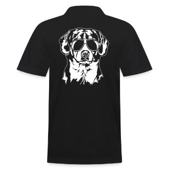 Entlebucher Chien de montagne Cool Portrait Wilsigns - Polo Homme - noir - Dos - Kai (181cm)