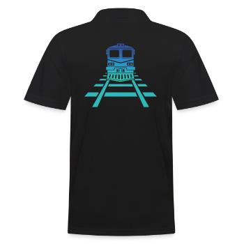 Railway Station Railway Model Railway - Men's Polo Shirt - black - Back - Kai (181cm)