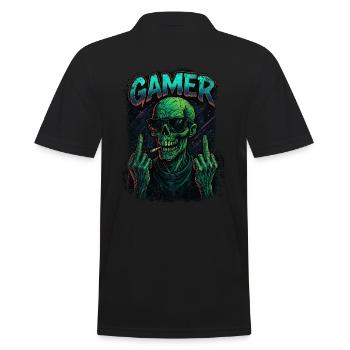 Zombie Gamer – Conception de jeu amusante - Polo Homme - noir - Dos - Kai (181cm)