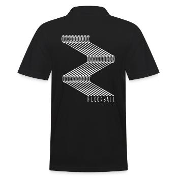 floorball floorball - Men's Polo Shirt - black - Back - Kai (181cm)