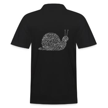 Cadeau de vélos escargot vélo - Polo Homme - noir - Dos - Kai (181cm)
