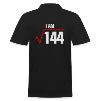 12 Birthday Funny - Men's Polo Shirt - black - Back - Kai (181cm)