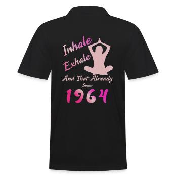 Fitness femmes 1964 naissance Anniversaire Sport - Polo Homme - noir - Dos - Kai (181cm)