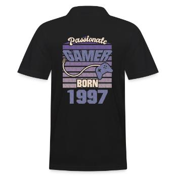 Gaming Geschenk 1997 Geboren Geburtstag Gamer - Männer Poloshirt - Schwarz - Hinten - Kai (181cm)
