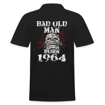 Méchant vieux homme 1964 Naissance cadeau anniversaire - Polo Homme - noir - Dos - Kai (181cm)