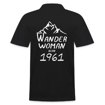 Anniversaire des femmes 1961 Randonnée Nature Montagne Sport - Polo Homme - noir - Dos - Kai (181cm)