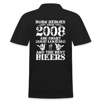 Born Hero 2008 Cycliste né cyclisme - Polo Homme - noir - Dos - Kai (181cm)