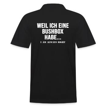 Bushcraft Survie Sauvage Aventure Bushbox En Plein Air - Polo Homme - noir - Dos - Kai (181cm)