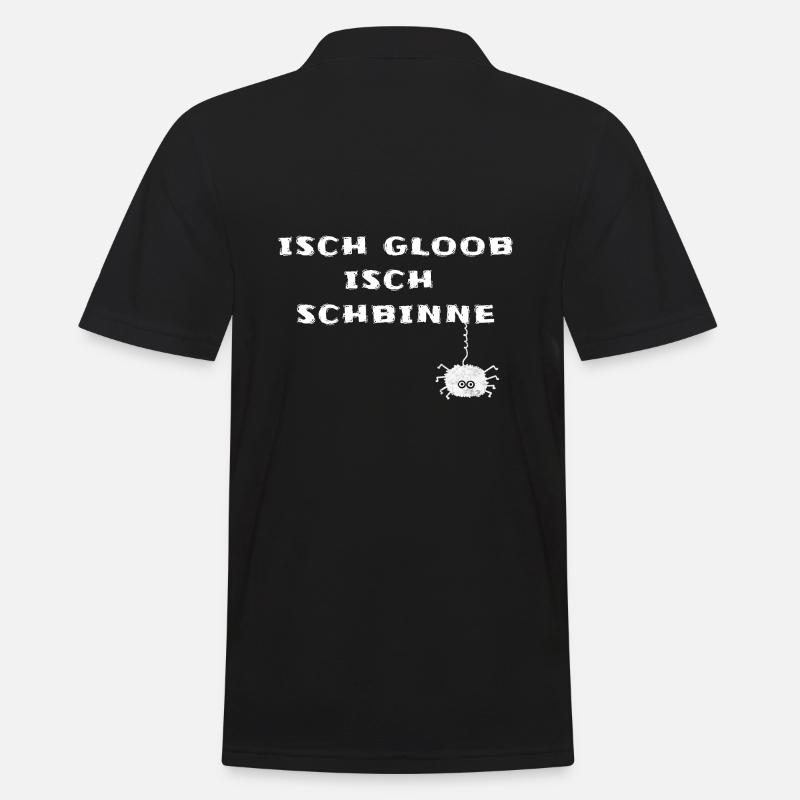 Sachsen Sprüche Sächsisch - Männer Poloshirt - Schwarz
