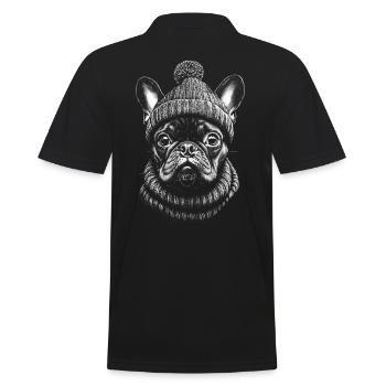 Bouledogue Français Bobble Hat Dogs Frenchie - Polo Homme - noir - Dos - Kai (181cm)