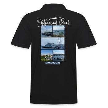 Rerik Baltic Sea resort holiday between the lagoon and the Baltic Sea - Men's Polo Shirt - black - Back - Kai (181cm)