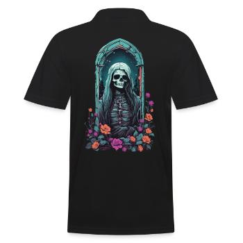 Gothique Pastel squelette Dame victorien Halloween - Polo Homme - noir - Dos - Kai (181cm)