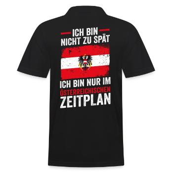 Austrians Austria - Men's Polo Shirt - black - Back - Kai (181cm)