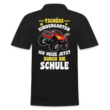 Scolarisation Monster Truck Au revoir à la maternelle - Polo Homme - noir - Dos - Kai (181cm)
