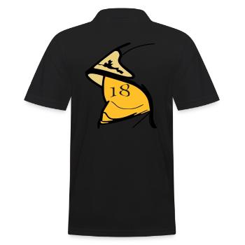 Casque F1 visière jaune 18 - Polo Homme - noir - Dos - Kai (181cm)