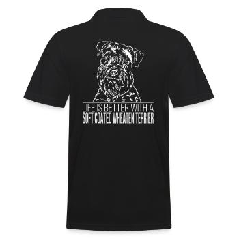 TERRIER DE BLÉ À REVÊTEMENT DOUX Une vie meilleure Wilsigns - Polo Homme - noir - Dos - Kai (181cm)