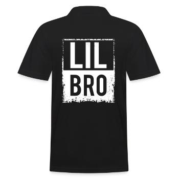 Jüngerer Bruder Geschenk Geschwister - Männer Poloshirt - Schwarz - Hinten - Kai (181cm)