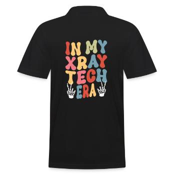 In my X-ray era - Men's Polo Shirt - black - Back - Kai (181cm)