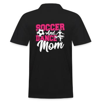 Maman de football et de danse - Polo Homme - noir - Dos - Kai (181cm)