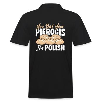 Vous pouvez parier que votre pierogi sera un - Polo Homme - noir - Dos - Kai (181cm)