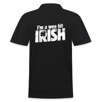 Je suis un peu irlandais - Polo Homme - noir - Dos - Kai (181cm)