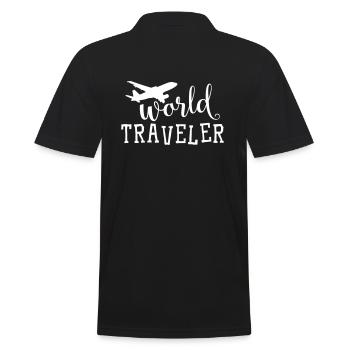 World Traveller - vacances d'été - Polo Homme - noir - Dos - Kai (181cm)