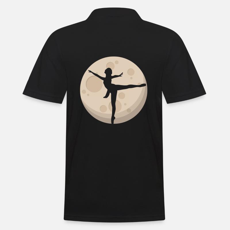 Danseur au clair de lune - Polo Homme - noir