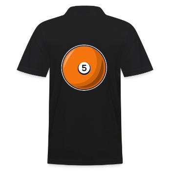Boule de billard 5 Billard orange Cinq - Polo Homme - noir - Dos - Kai (181cm)