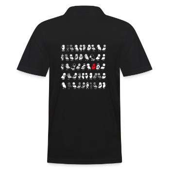 Oiseaux Corbeaux - Polo Homme - noir - Dos - Kai (181cm)