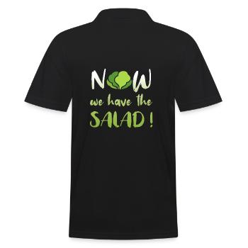 Now We Have The Salad - Men's Polo Shirt - black - Back - Kai (181cm)