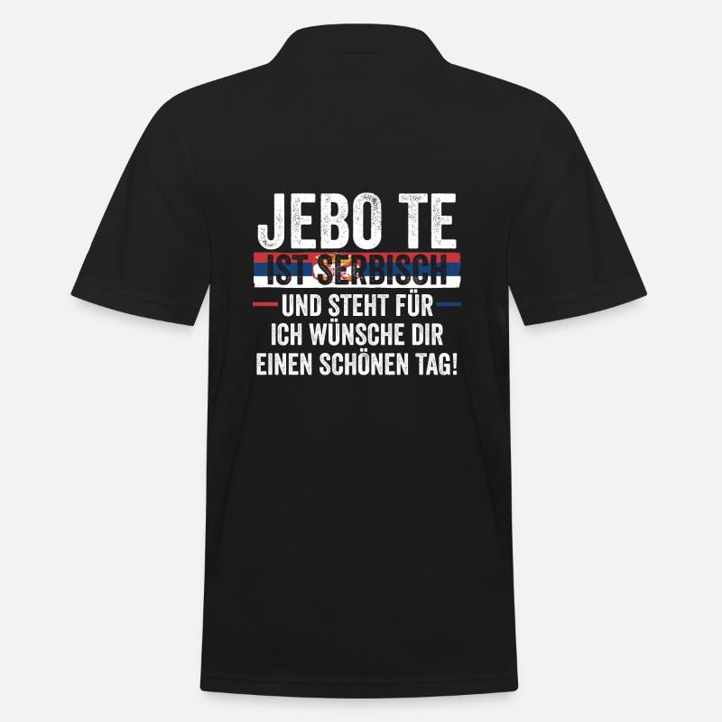 Serbe Serbe Serbie - Polo Homme - noir