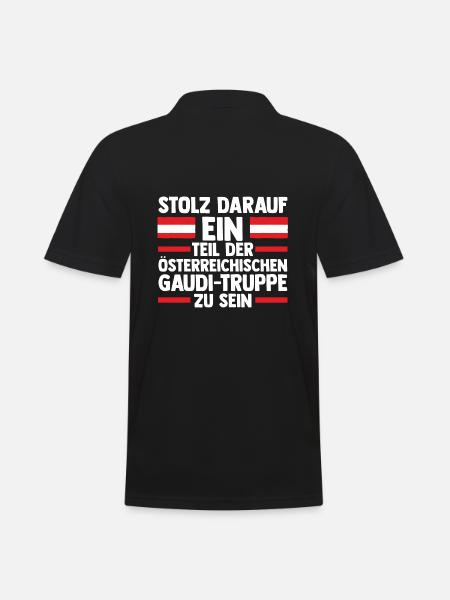 Austrians Austria - Men's Polo Shirt - black