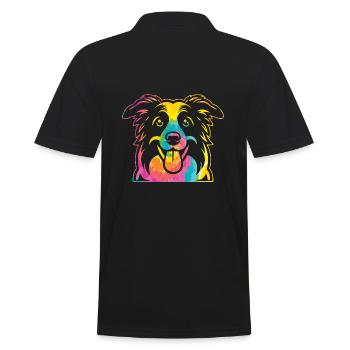 Border Collie - Polo Homme - noir - Dos - Kai (181cm)