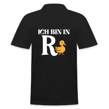 Pension de retraite des retraités Pension de retraite Duck - Polo Homme - noir - Dos - Kai (181cm)