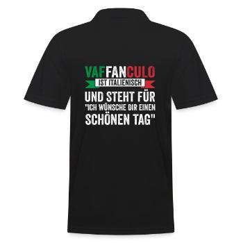 Italie Vaffanculo italien - Polo Homme - noir - Dos - Kai (181cm)