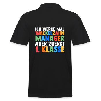 Garderie Sortants Première Primaire Inscription Écolier - Polo Homme - noir - Dos - Kai (181cm)