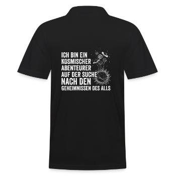 Astrologie, Astrologue, Astronaute, Univers, Espace - Polo Homme - noir - Dos - Kai (181cm)