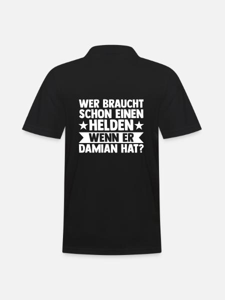 Prénom Damian - Polo Homme - noir