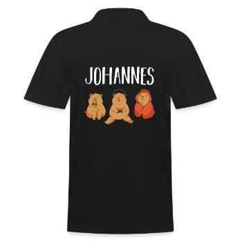 Gamer Zocker Zocken Gaming Johannes - Men's Polo Shirt - black - Back - Kai (181cm)
