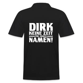 Prénom Dirk - Polo Homme - noir - Dos - Kai (181cm)