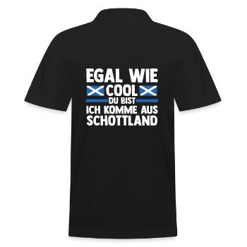 Scots Scottish Scotland - Men's Polo Shirt - black - Back - Kai (181cm)
